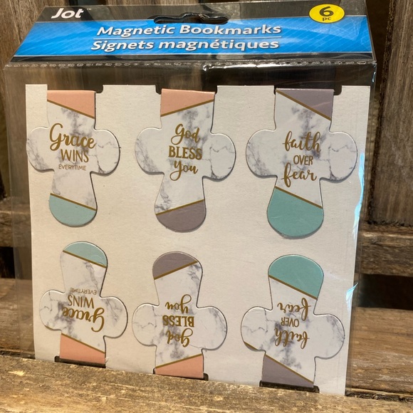 Religious Bookmarks Set Of 6, Cross Shaped Bookmarks, Inspirational Bookmarks - Picture 1 of 11